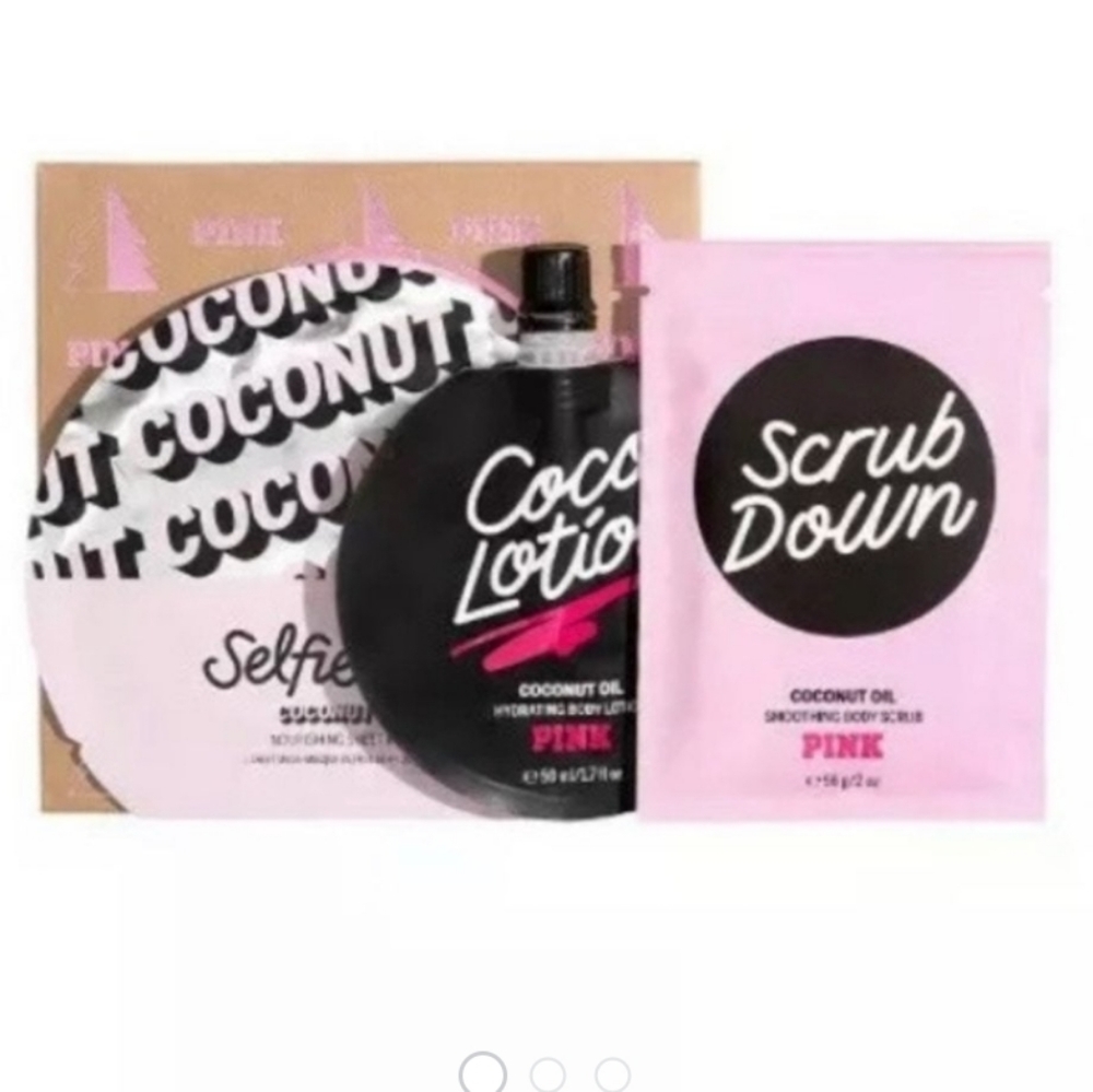Nwt Victoria secret pink coconut oil party pack